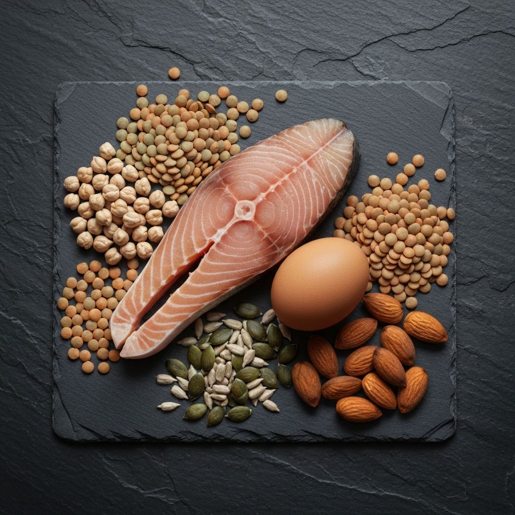 Proteiinilähteitä kivialustalla